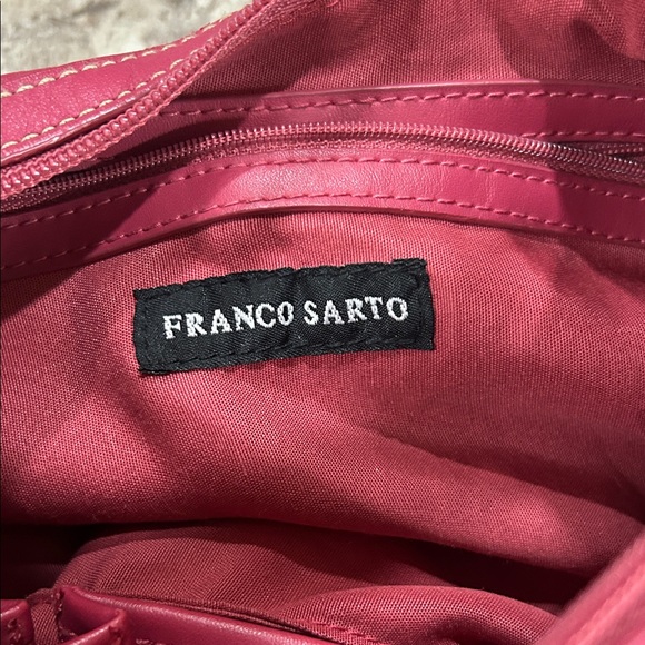 Franco Sarto Pink Hobo Bag Silver Hardware Hang Tag Secret Pockets Medium sized - Picture 11 of 14